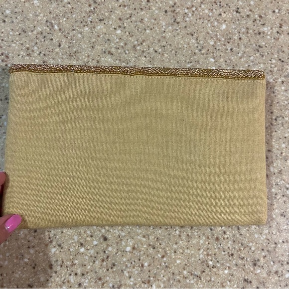 Lulus Golden Beaded Tan Bag - Picture 7 of 7